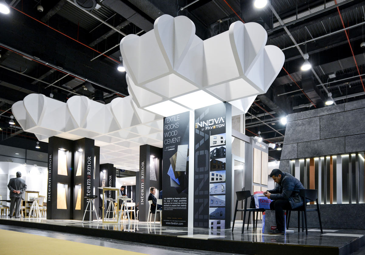 Intermarmor - Diseño de stand - bañuls - Carpinteria efimera